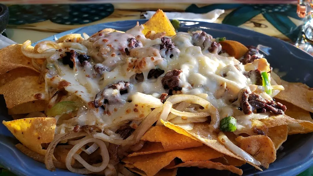 Fajitas Nachos with Beef & Chicken